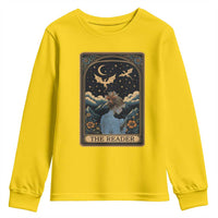 Funny The Reader Tarot Card Youth Sweatshirt Girl Reading Fantasy Book - Wonder Print Shop