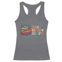 Just One More Chapter Racerback Tank Top Cute Pastel Bookworm Girl Reader - Wonder Print Shop