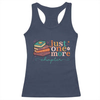 Just One More Chapter Racerback Tank Top Cute Pastel Bookworm Girl Reader - Wonder Print Shop