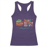 Just One More Chapter Racerback Tank Top Cute Pastel Bookworm Girl Reader - Wonder Print Shop