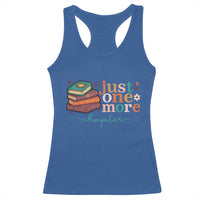 Just One More Chapter Racerback Tank Top Cute Pastel Bookworm Girl Reader - Wonder Print Shop