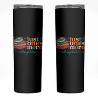 Just One More Chapter Skinny Tumbler Cute Pastel Bookworm Girl Reader
