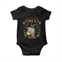 Cute Bookworm Gift Baby Onesie Easily Distracted By Cats And Books - Wonder Print Shop