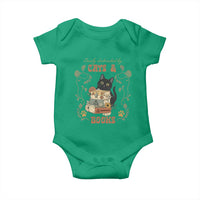Cute Bookworm Gift Baby Onesie Easily Distracted By Cats And Books - Wonder Print Shop
