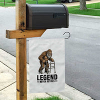 Funny Old Bigfoot Retirement Gift Garden Flag Legend Never Retires