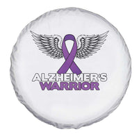 Alzheimers Warrior Spare Tire Cover Purple Ribbon Angel Wings Memory Support Gift