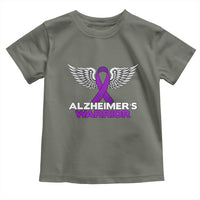 Alzheimers Warrior Toddler T Shirt Purple Ribbon Angel Wings Memory Support Gift
