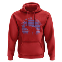 Alzheimer's Awareness Support Hoodie Vintage Elephant Love Never Forgets