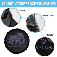 Love Never Forgets Elephant Mandala Spare Tire Cover Animal Lover Gift