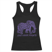 Love Never Forgets Elephant Mandala Racerback Tank Top Animal Lover Gift
