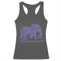 Love Never Forgets Elephant Mandala Racerback Tank Top Animal Lover Gift