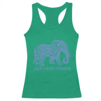 Love Never Forgets Elephant Mandala Racerback Tank Top Animal Lover Gift