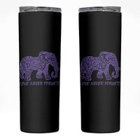 Love Never Forgets Elephant Mandala Skinny Tumbler Animal Lover Gift