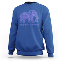 Love Never Forgets Elephant Mandala Sweatshirt Animal Lover Gift