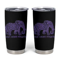 Love Never Forgets Elephant Mandala Tumbler Cup Animal Lover Gift