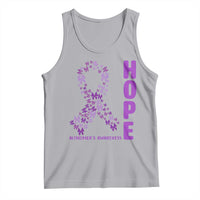Hope Alzheimer's Awareness Purple Butterfly Ribbon Support Tank Top