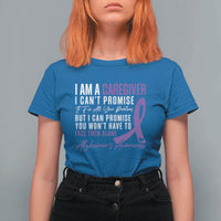 Alzheimer's Caregiver Support T Shirt For Women Purple Ribbon Hope Graphic
