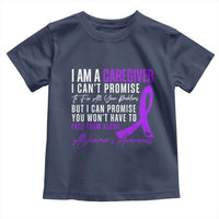 Alzheimer's Caregiver Support Toddler T Shirt Purple Ribbon Hope Graphic