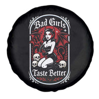 Bad Girls Taste Better Spare Tire Cover Adult Humor Devil Girl Gift - Wonder Print Shop