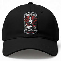 Bad Girls Taste Better Baseball Cap Adult Humor Devil Girl Gift