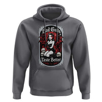 Bad Girls Taste Better Hoodie Adult Humor Devil Girl Gift - Wonder Print Shop