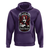 Bad Girls Taste Better Hoodie Adult Humor Devil Girl Gift - Wonder Print Shop