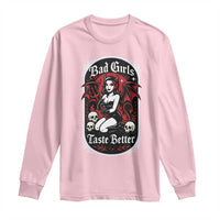 Bad Girls Taste Better Long Sleeve Shirt Adult Humor Devil Girl Gift - Wonder Print Shop