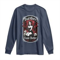 Bad Girls Taste Better Long Sleeve Shirt Adult Humor Devil Girl Gift - Wonder Print Shop