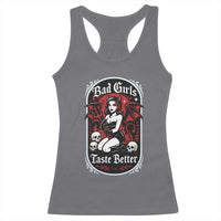 Bad Girls Taste Better Racerback Tank Top Adult Humor Devil Girl Gift - Wonder Print Shop