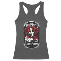 Bad Girls Taste Better Racerback Tank Top Adult Humor Devil Girl Gift - Wonder Print Shop