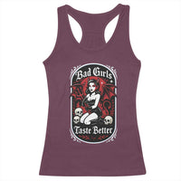 Bad Girls Taste Better Racerback Tank Top Adult Humor Devil Girl Gift - Wonder Print Shop