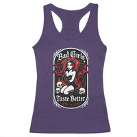 Bad Girls Taste Better Racerback Tank Top Adult Humor Devil Girl Gift - Wonder Print Shop