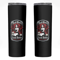Bad Girls Taste Better Skinny Tumbler Adult Humor Devil Girl Gift