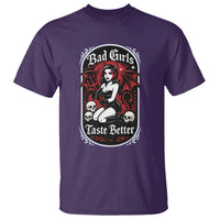 Bad Girls Taste Better T Shirt Adult Humor Devil Girl Gift - Wonder Print Shop
