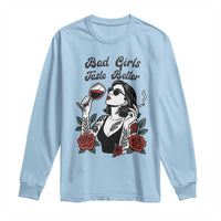 Bad Girls Taste Better Long Sleeve Shirt Tattoo Girl Adult Humor Gift - Wonder Print Shop