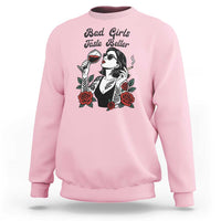 Bad Girls Taste Better Sweatshirt Tattoo Girl Adult Humor Gift - Wonder Print Shop