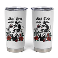 Bad Girls Taste Better Tumbler Cup Tattoo Girl Adult Humor Gift