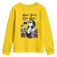 Bad Girls Taste Better Youth Sweatshirt Tattoo Girl Adult Humor Gift - Wonder Print Shop