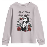 Bad Girls Taste Better Youth Sweatshirt Tattoo Girl Adult Humor Gift - Wonder Print Shop