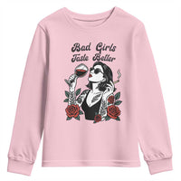 Bad Girls Taste Better Youth Sweatshirt Tattoo Girl Adult Humor Gift - Wonder Print Shop