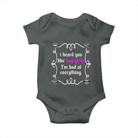 Funny Sarcastic Baby Onesie I Heard You Like Bad Girls I Am Bad At Everything - Wonder Print Shop
