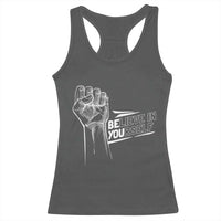 Believe In Yourself Racerback Tank Top Strong Fist Motivational Quote - Wonder Print Shop