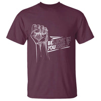 Believe In Yourself T Shirt Strong Fist Motivational Quote - Wonder Print Shop