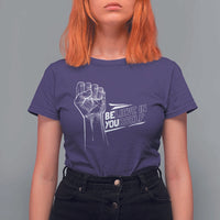 Believe In Yourself T Shirt For Women Strong Fist Motivational Quote - Wonder Print Shop