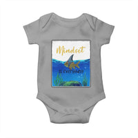 Mindset Is Everything Baby Onesie Positive Thinking Motivation - Wonder Print Shop
