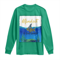 Mindset Is Everything Long Sleeve Shirt Positive Thinking Motivation - Wonder Print Shop