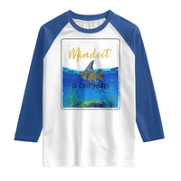 Mindset Is Everything Raglan Shirt Positive Thinking Motivation - Wonder Print Shop