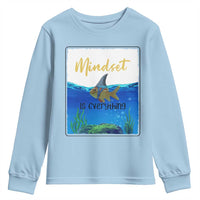 Mindset Is Everything Youth Sweatshirt Positive Thinking Motivation - Wonder Print Shop