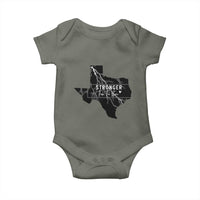 Strong Texas Baby Onesie Stronger Than The Storm Quote - Wonder Print Shop