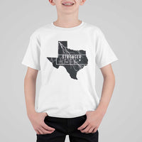 Strong Texas T Shirt For Kid Stronger Than The Storm Quote - Wonder Print Shop